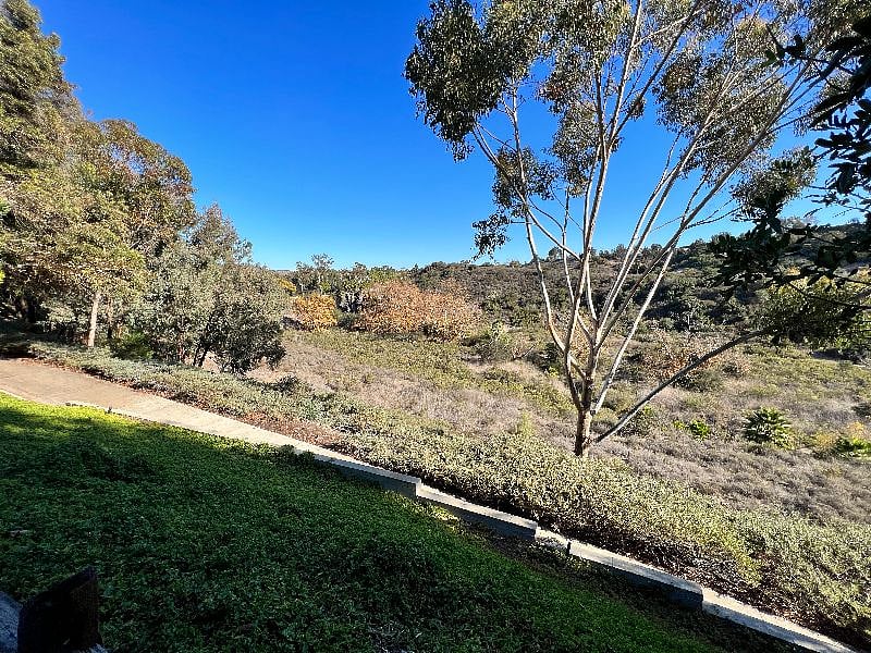 This is from the front door.  The home faces a greenbelt.