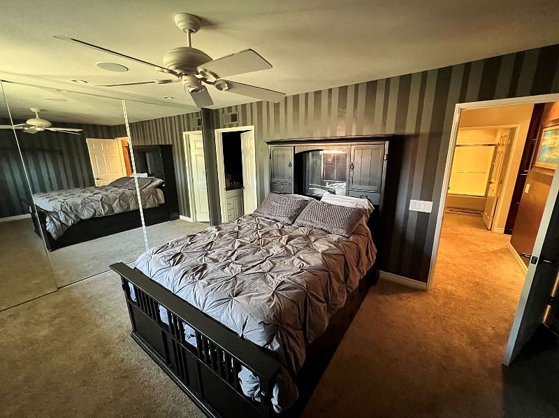 Master bedroom/private bathroom