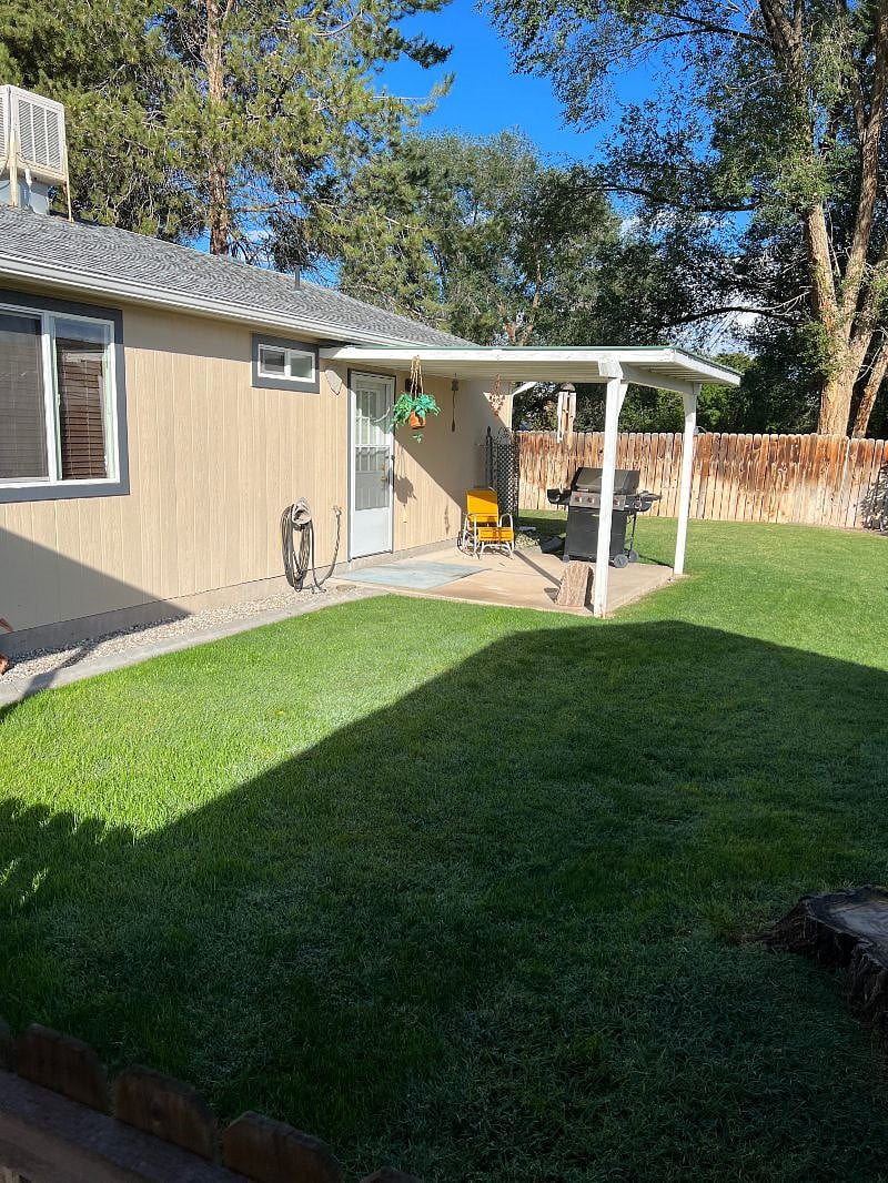 patio with barbecue