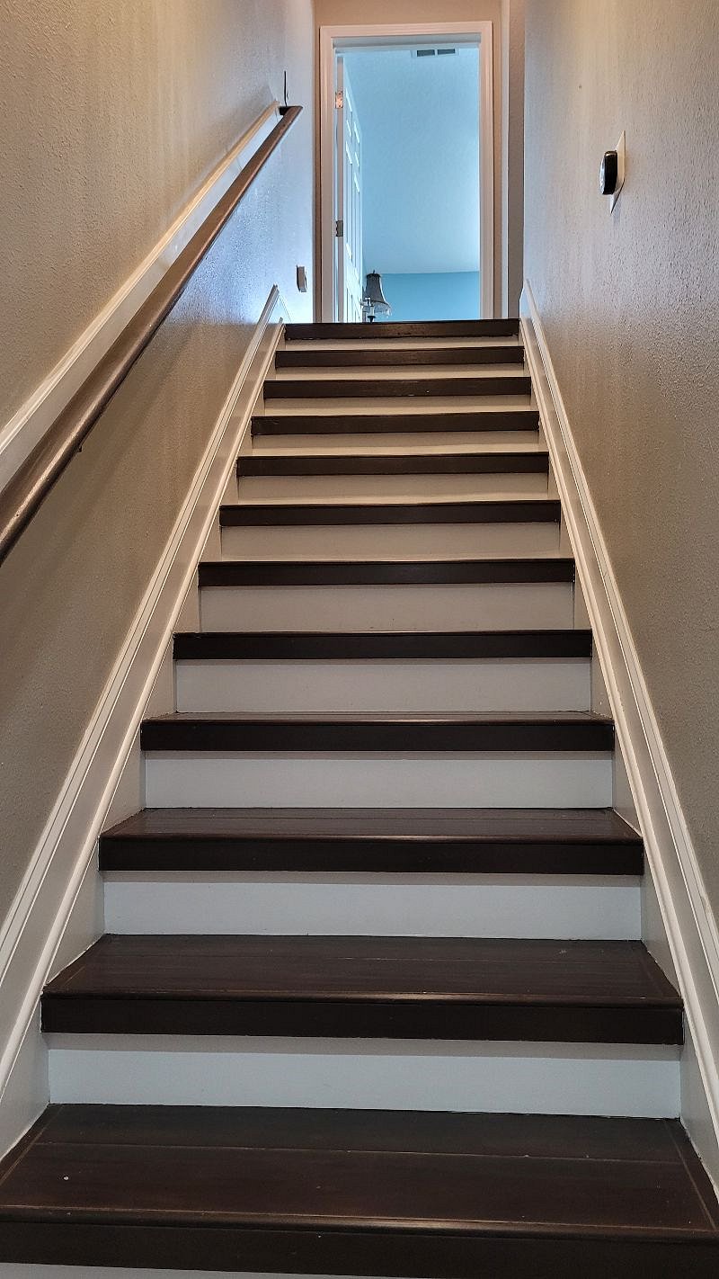 Staircase-- view from downstairs