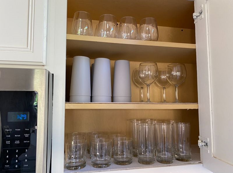 Trendy kitchen features white subway tile, Quartz countertops, Stainless Steel appliances and is fully-stocked for your stay.