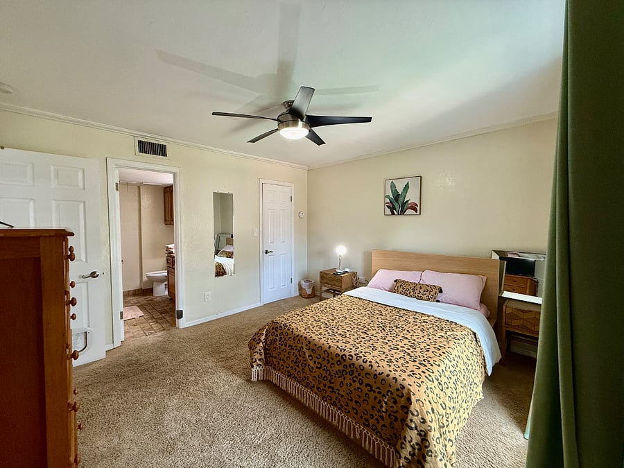 Main bedroom with largest bathroom