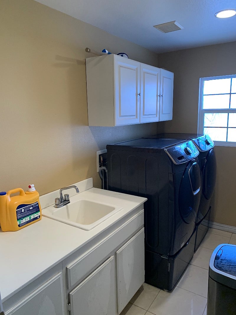 Upstairs laundry room
