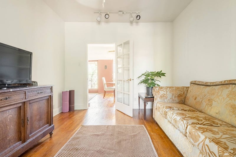 Den with pullout couch. This is also the "office" if you want to make a work-from-home space.