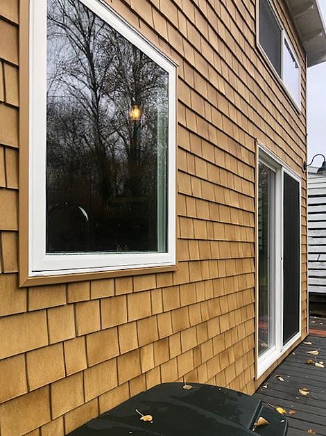 Sliding door and kitchen window