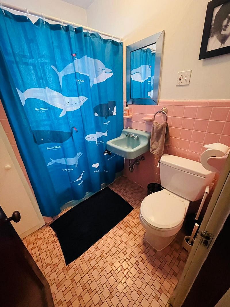 Pink bathroom