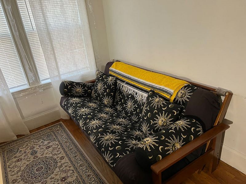 Study/office/small bedroom with a comfortable futon bed