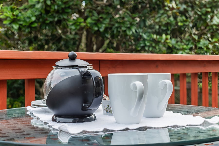 Lots of places to enjoy a cup of tea or coffee!
