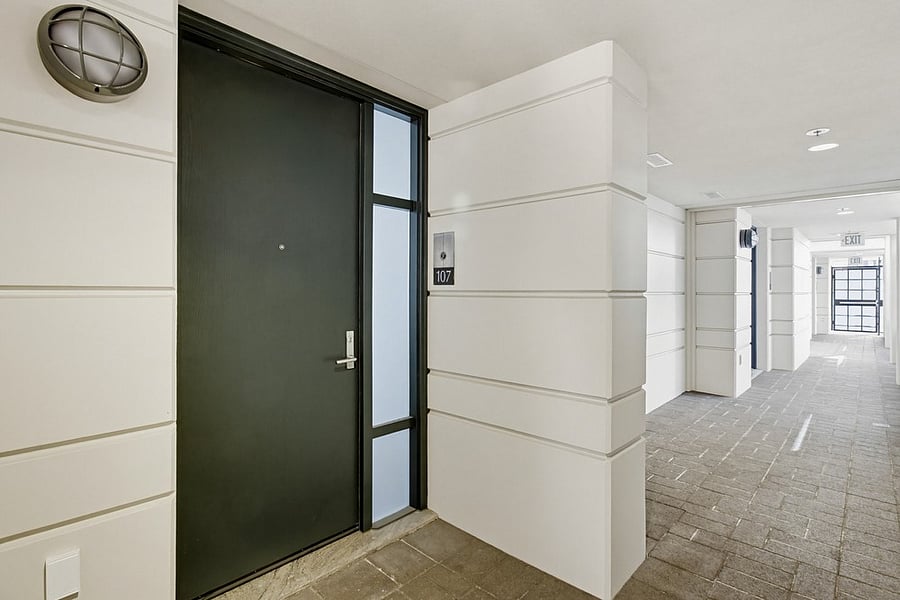 Rear door entrance