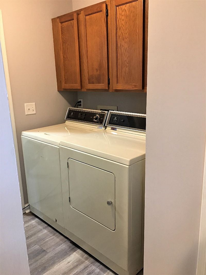 Washer and dryer in unit