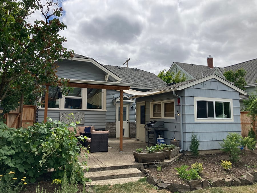 Back covered patio