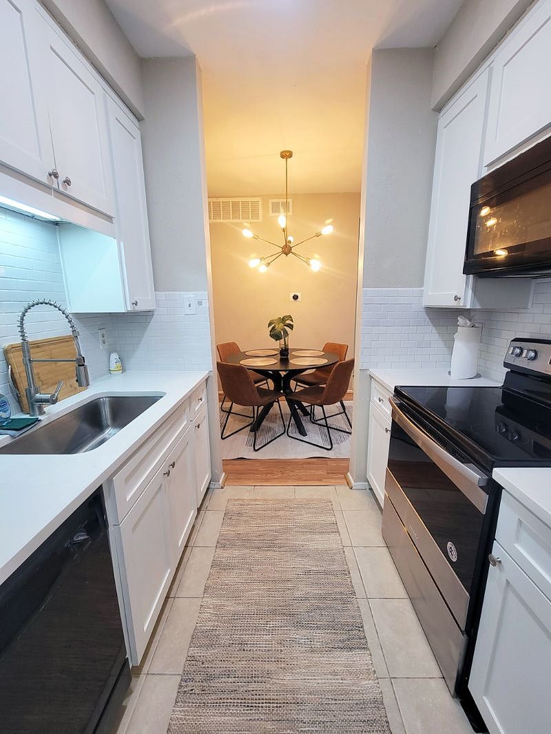 Kitchen and eating area