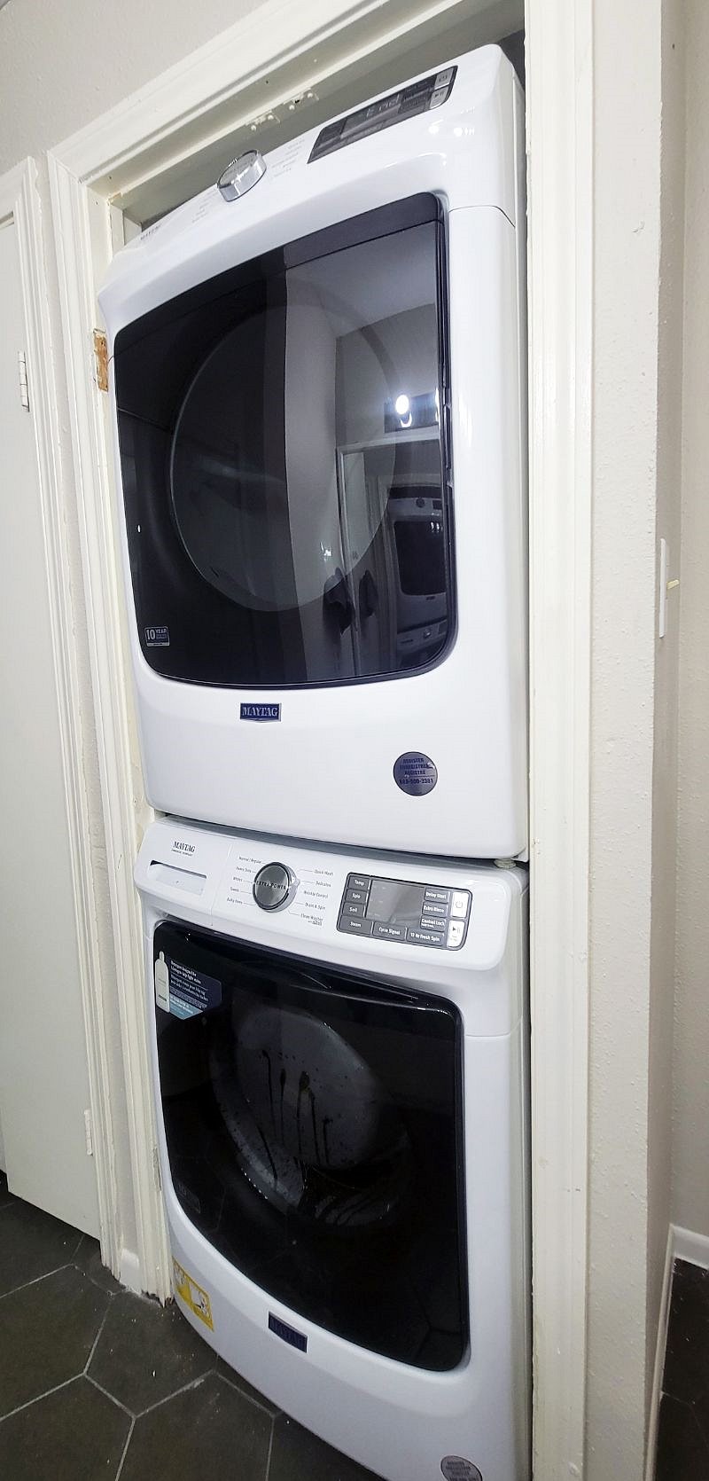 Brand new 2022 Maytag washer and dryer newly installed in February 2022