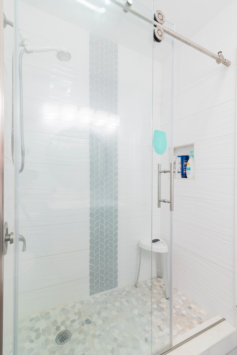 Hall bathroom with shower