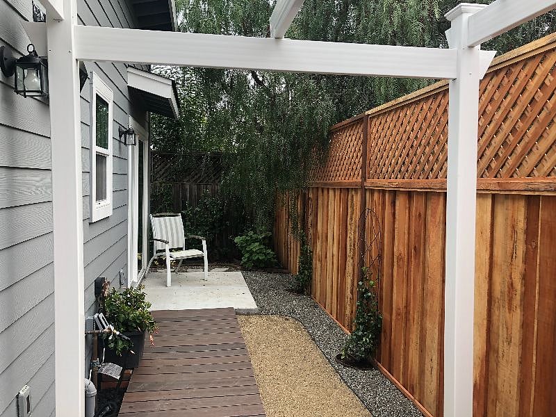 Private patio with view from Living Area slider.