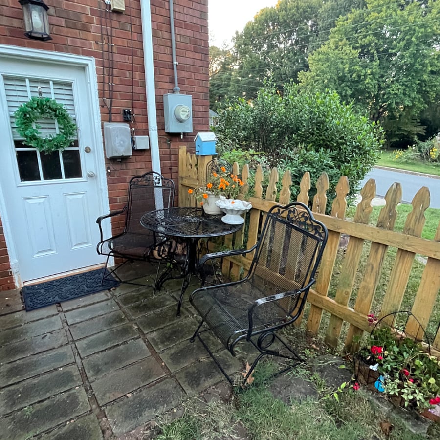 Private patio