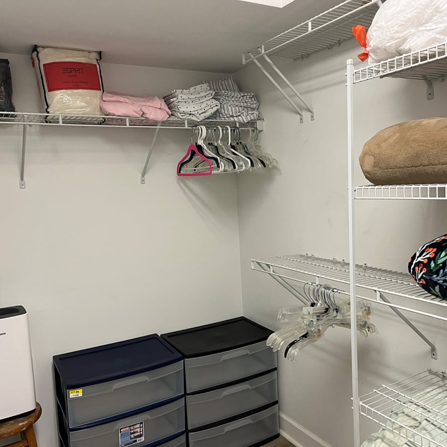 Large walk in closet