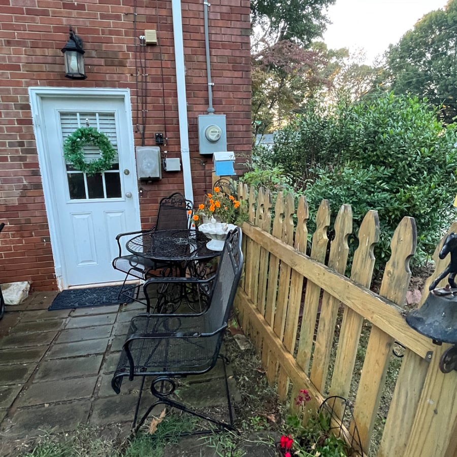 Private patio