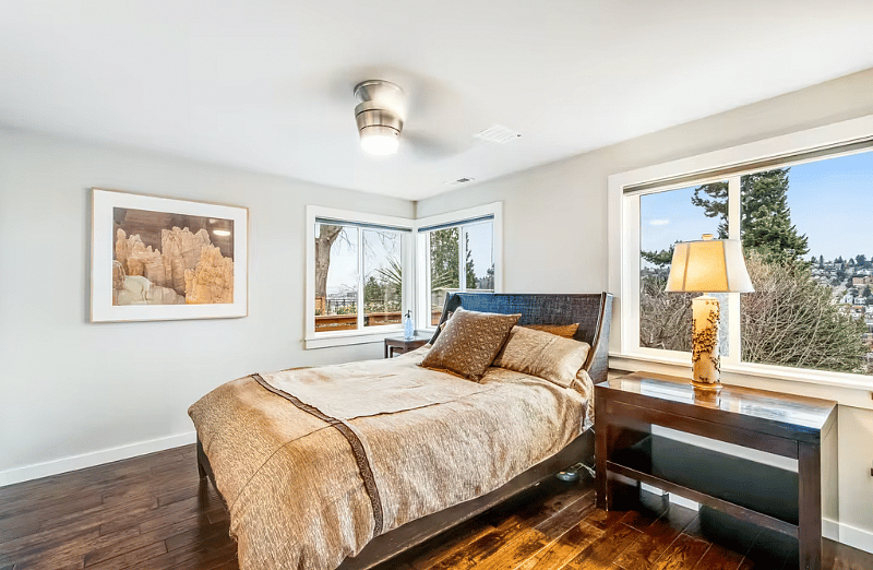 Primary Queen Bedroom with a view that goes on for miles.