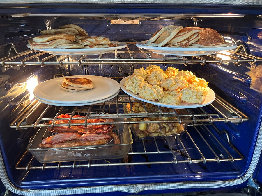 Kitchen | Brunch in-process.
