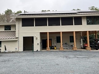 Parking area in front of apartment