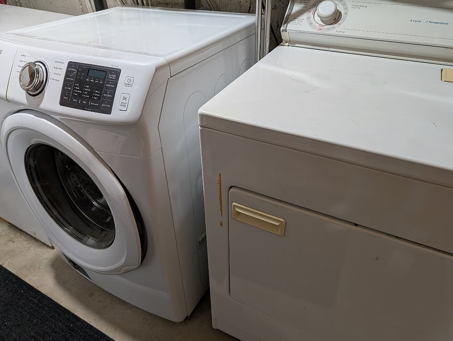Washer /Dryer and Storage Area private to this apartment