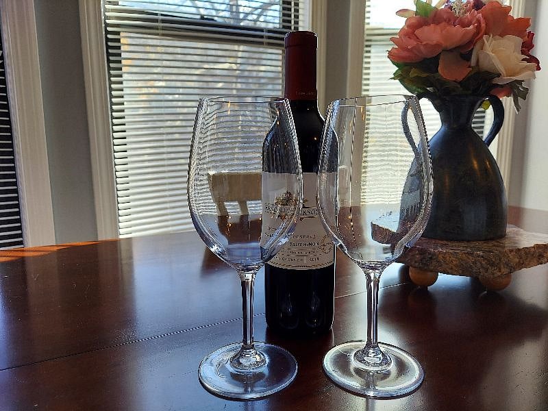 Complimentary wine for guests :)