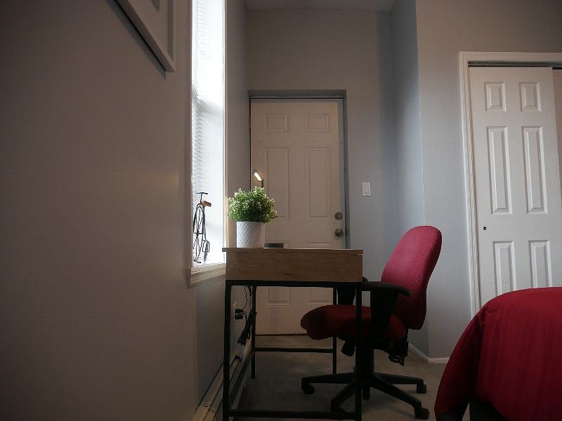 Comfortable workspace desk and seating