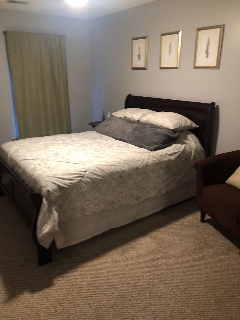 Bedroom 2, Queen Bed, TV, & dresser