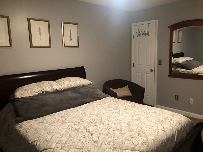 Bedroom 2, Queen Bed, TV, & dresser