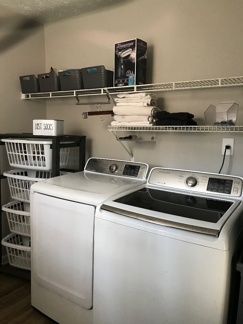 Do your laundry right here. Items can be stored here if requested.
