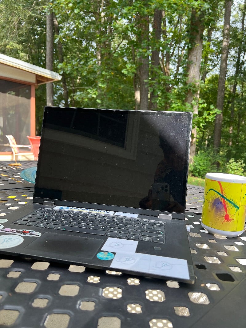 Bring your work to the trees - there's tons of outdoor living space