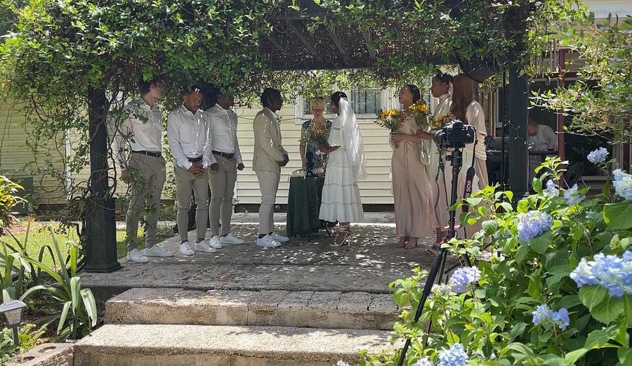 Our front patio is perfect for small weddings of 15 to 50 people.