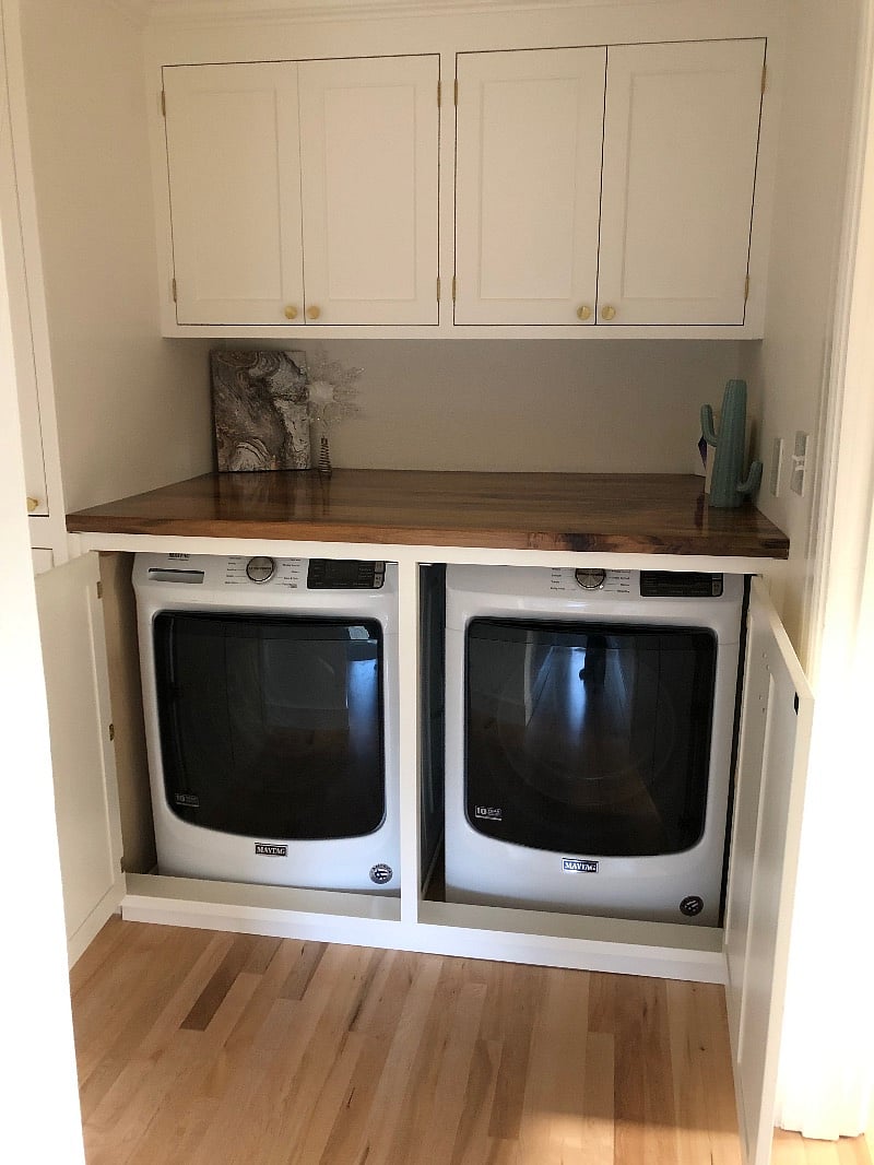 Hidden laundry closet on top floor. Shared with me.