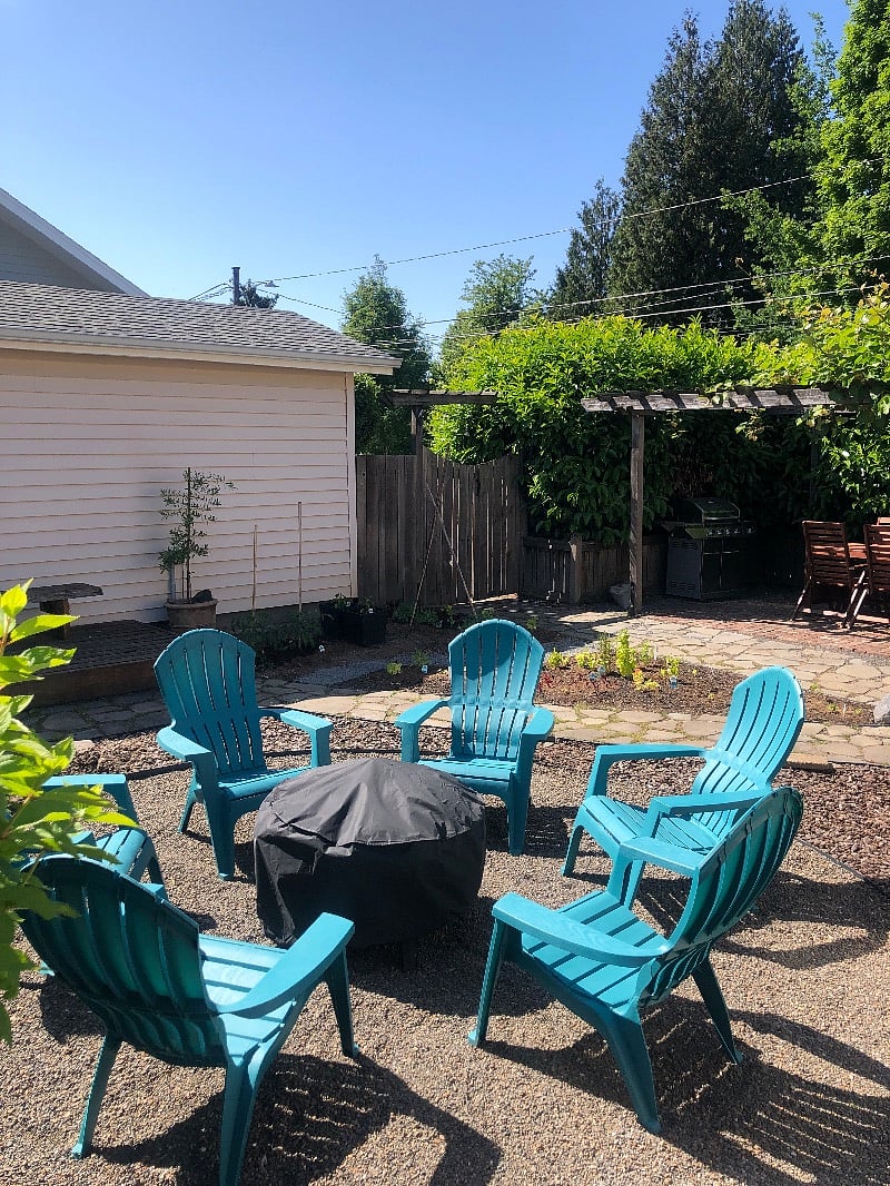 Have fire bowl and chairs for backyard. Havent been used yet. Have to stay apprised of burn bans in the city too.