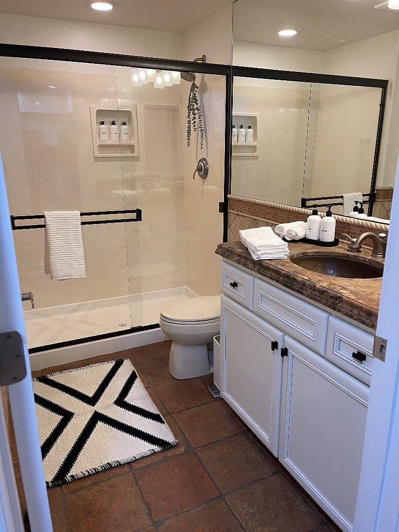 2nd bathroom hall access with walk-in shower