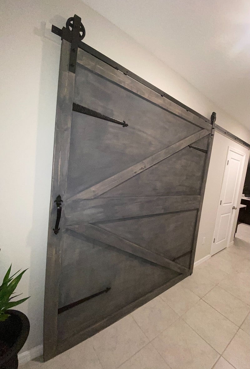 French country barn yard upgrade for private movie & entertainment room 