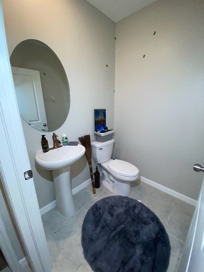 Additional open half bath available.