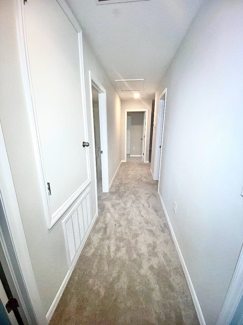 Spacious & private oversized hallways
