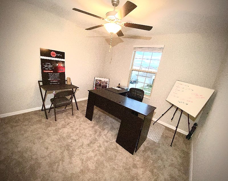 Additional twin desk office workspace 