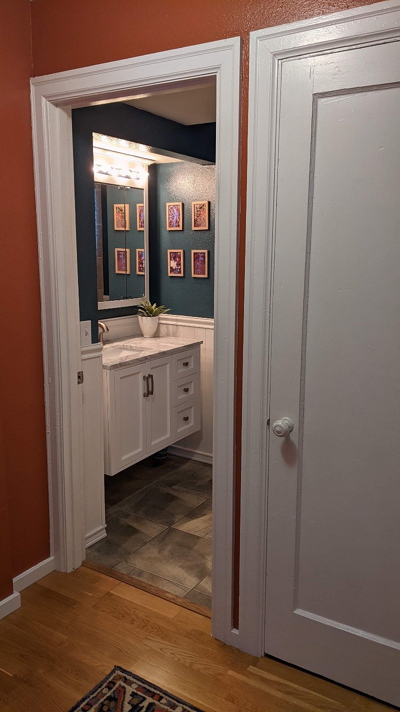 Entry to the main bathroom, which is yours to use exclusively. This is on the main floor.