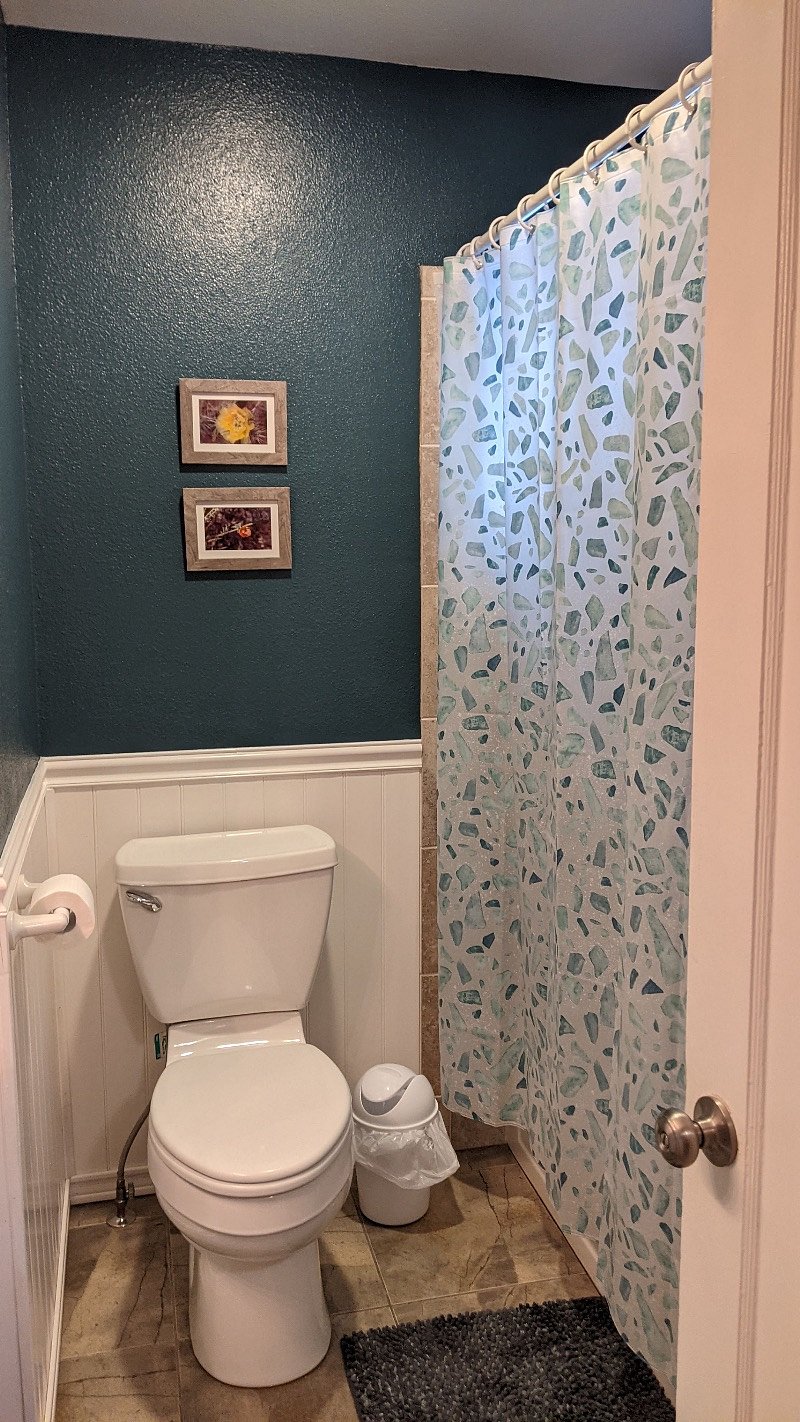 Full shower/bathtub. This is the main full bathroom, which is yours to use exclusively.