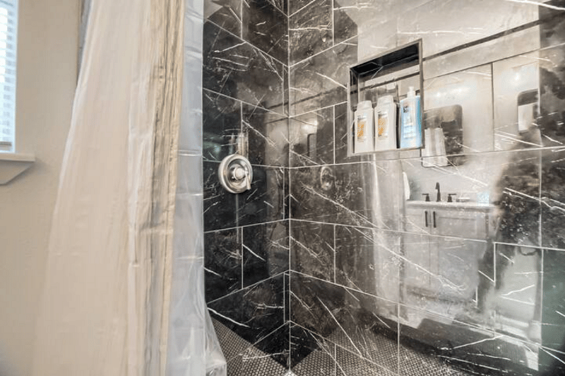 Master shower