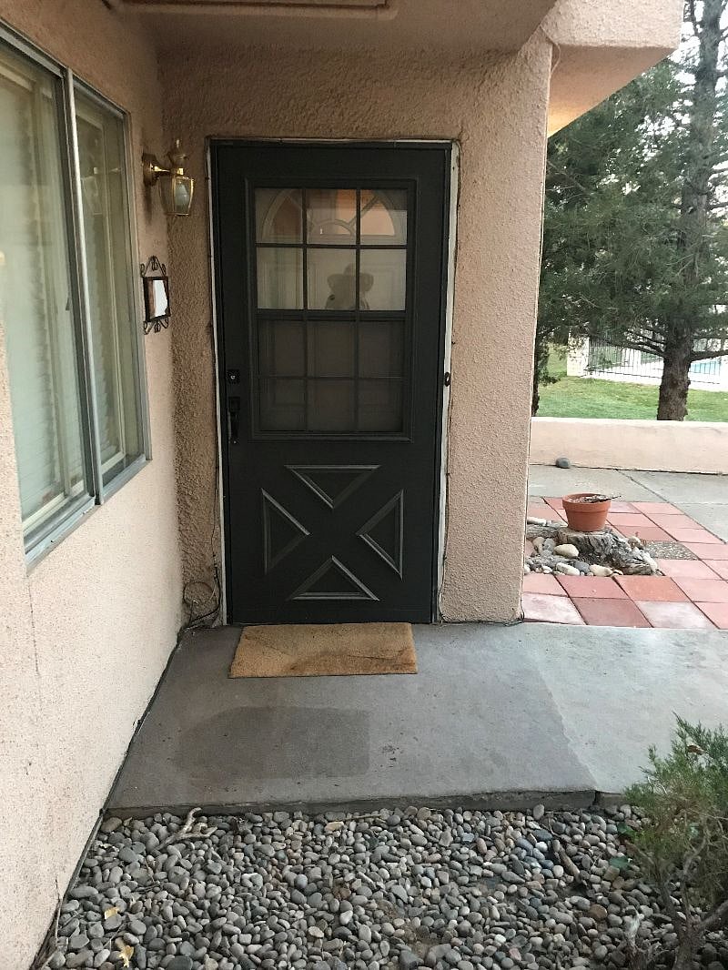 Outside entry.