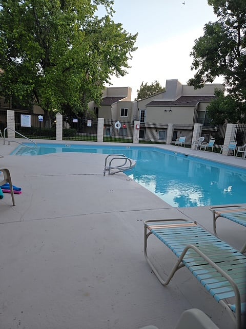 Access to the pool comes with the unit