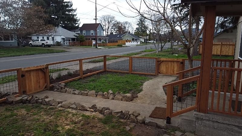 Front yard looking towards the street.