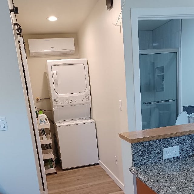washer/dryer and heating/AC split unit