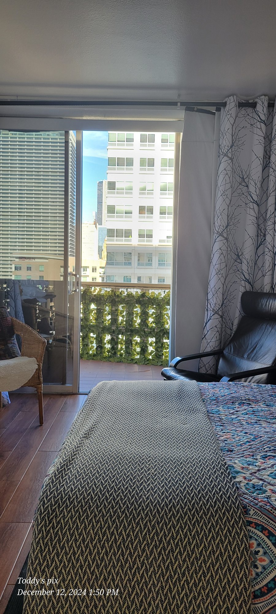 Large patio connects to living room