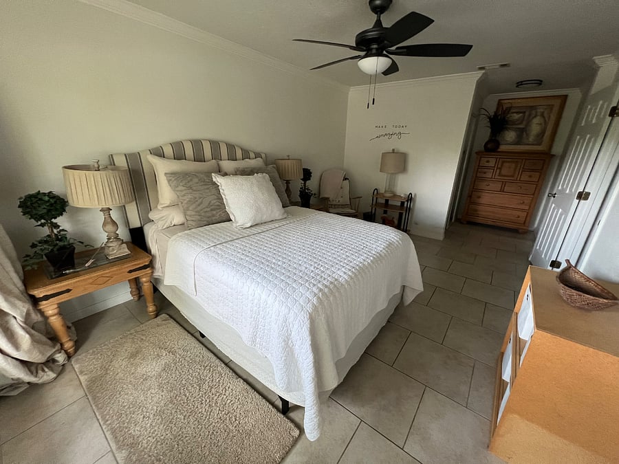Master bedroom with walking closet