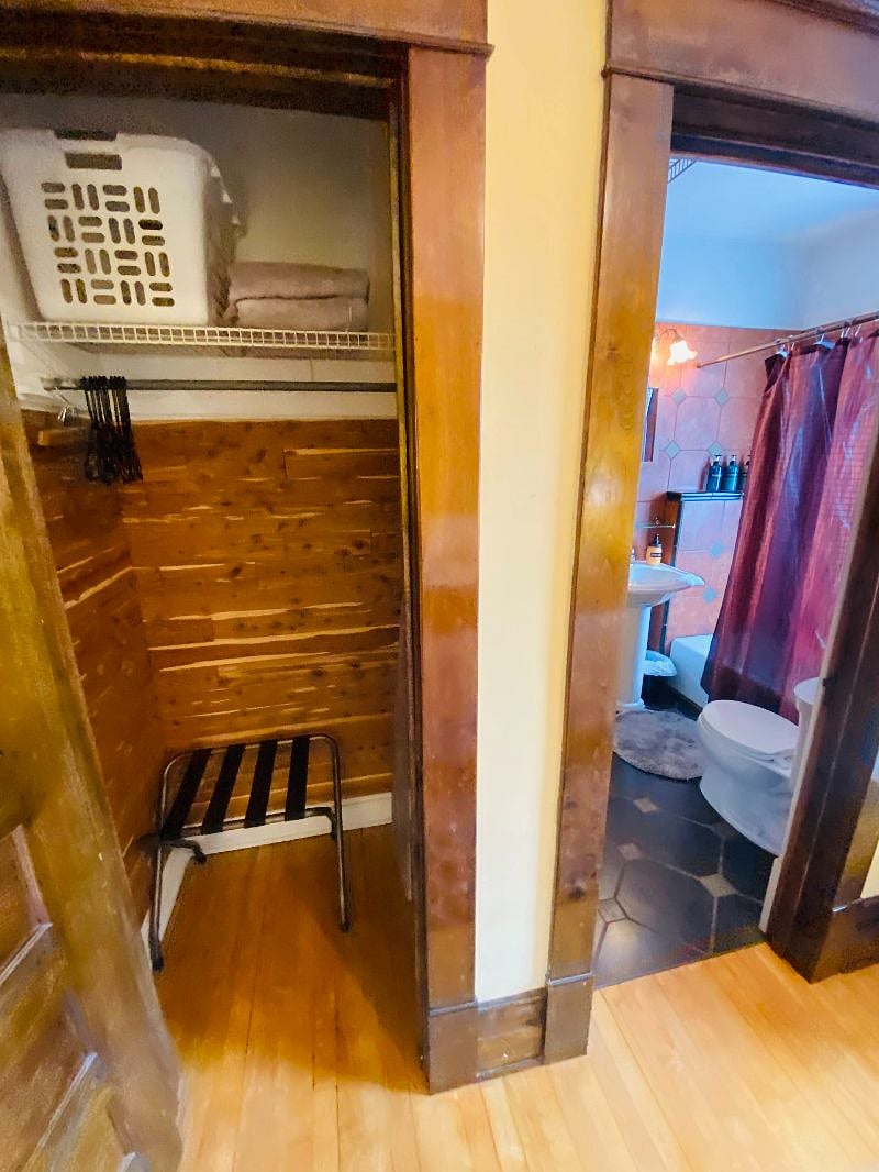 Cedar closets in both bedrooms